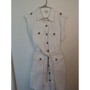 Tribal Jeans Cotton Soft Denim Jean Dress Women's Size M Stretch Boho Casual Y2k
